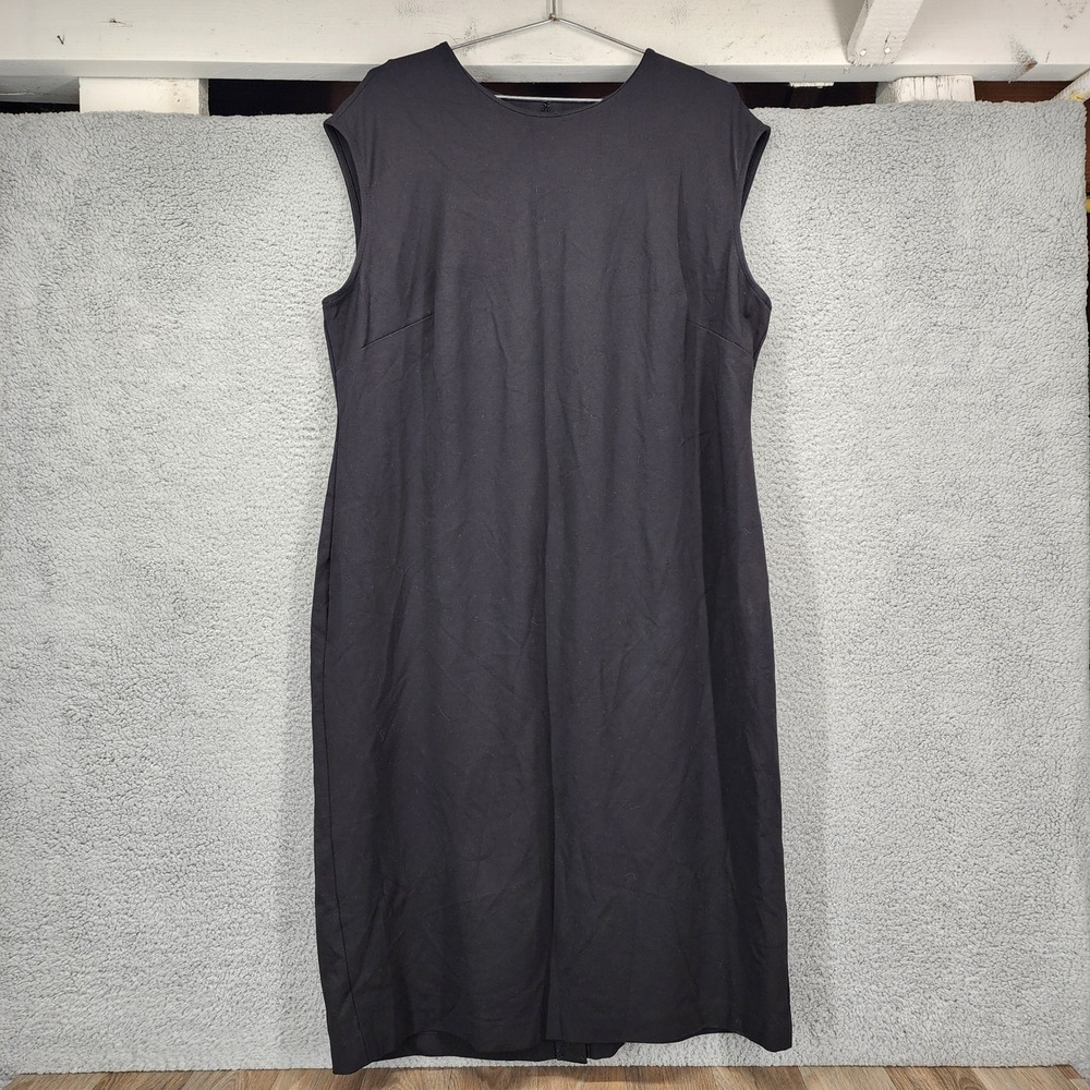 Calvin Klein Womens Black Sleeveless Sheath Midi Dress CK9V1V84 BLK
